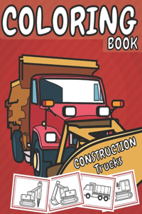 Construction Trucks Coloring Book