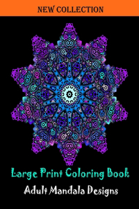 Large print coloring book