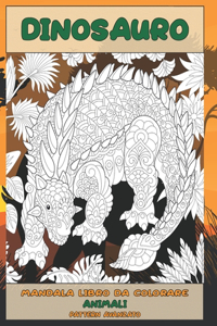 Mandala Libro da colorare - Pattern avanzato - Animali - Dinosauro