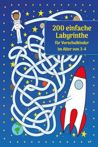 200 einfache Labyrinthe für Vorschulkinder im Alter von 3-4