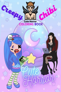 Creepy Chibi Cute Horror Coloring Book