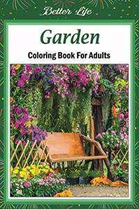 Garden Coloring Book For Adults