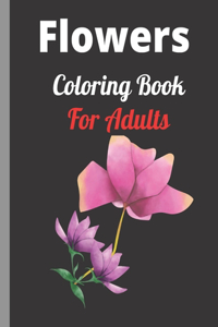 Flowers Adult Coloring Book