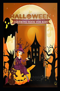 Halloween coloring book for kids 4-8+
