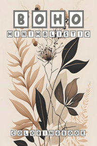 Boho Minimalistic coloring book