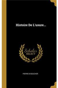 Histoire De L'usure...
