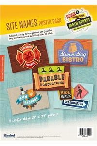 Main St. Vbs Site Names Poster Pack