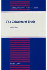 The Criterion of Truth