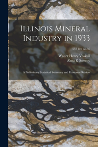 Illinois Mineral Industry in 1933