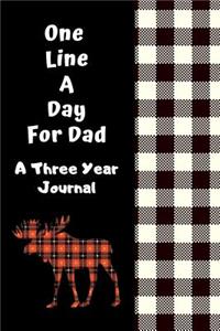 One Line A Day For Dad A Three Year Journal