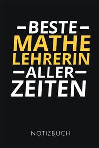 Beste Mathelehrerin Aller Zeiten Notizbuch