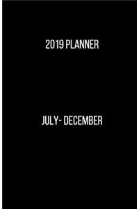 2019 Planner July - December