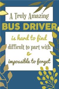 A Truly Amazing BUS DRIVER Is Hard To Find Difficult To Part With & Impossible To Forget