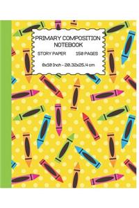 Primary Composition Notebook For Kids