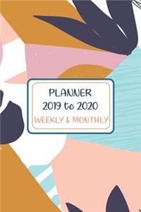 Academic Planner Appointment Book 2019 - 2020 Maximalism Floral Design