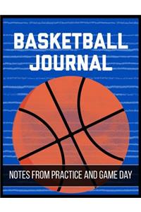 Basketball Journal Notes from Practice and Game Day