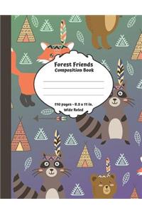 Forest Friends Composition Book