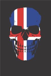 Iceland Flag Icelandic Skull Notebook Journal