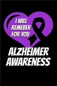 I Will Remember For You Alzheimer Awareness