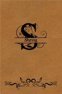Split Letter Personalized Name Journal - Sherry