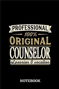 Professional Original Counselor Notebook of Passion and Vocation