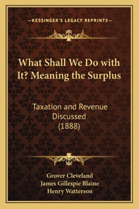 What Shall We Do with It? Meaning the Surplus