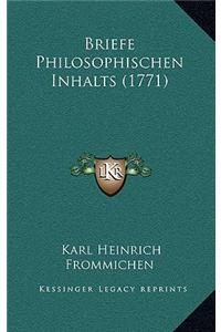 Briefe Philosophischen Inhalts (1771)