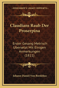Claudians Raub Der Proserpina