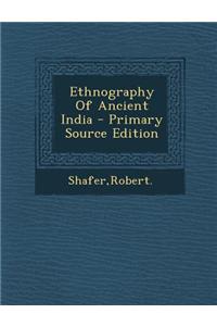 Ethnography of Ancient India
