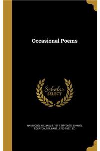 Occasional Poems