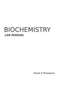 Biochemistry Lab Manual