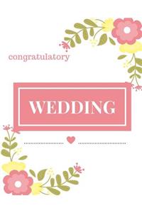 Congratulatory Wedding