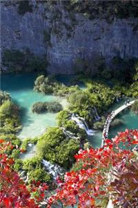 Overhead View of Plitvice Lake in Croatia: 150 page lined notebook/diary