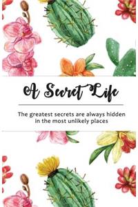 A Secret Life: Internet Password Notebook: Cactus Design
