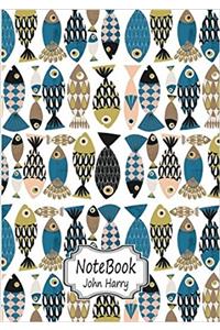Fish Pattern: Notebook Journal Diary