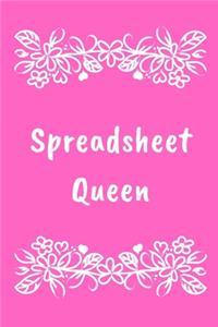 Spreadsheet Queen: Sketch Paper Notebook To Write in - Cute Notebook For Data Analyst Behavioral Analysis - Funny Data Analyst ornament