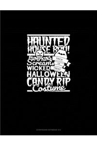 Haunted House Boo! Pumpkins Scream Trick or Treat Wicked Halloween Candy Rip Costume