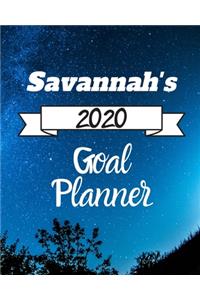 Savannah's 2020 Goal Planner