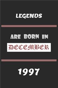 Legends Are Born in December 1997
