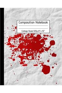Composition Notebook College Ruled 120p 8