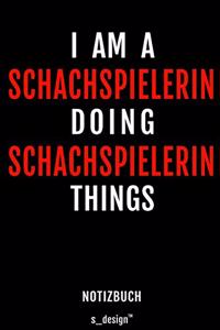Notizbuch für Schach Spielerin