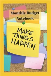Monthly Budget Notebook