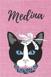 Personalisiertes Notizbuch - Katze Medina