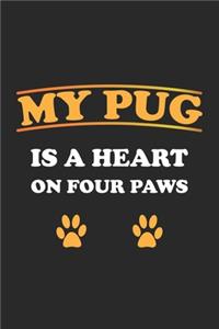 My Pug is a heart on four paws