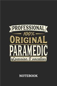 Professional Original Paramedic Notebook of Passion and Vocation