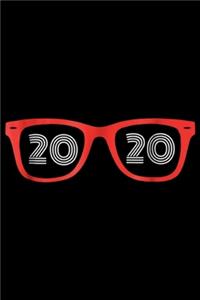 20 20: Funny Optician Eyeglasses Retro Glasses Hipster Eye Journal/Notebook Blank Lined Ruled 6x9 100 Pages