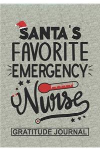 Santa's Favorite Emergency Nurse - Gratitude Journal