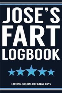 Jose's Fart Logbook Farting Journal For Gassy Guys