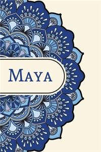 Mandala Notebook with Personalized Monogram Maya