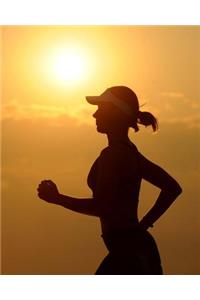 Female Runner Dot Grid Bullet Journal: 150 Page Notebook 8 X 10 Inches